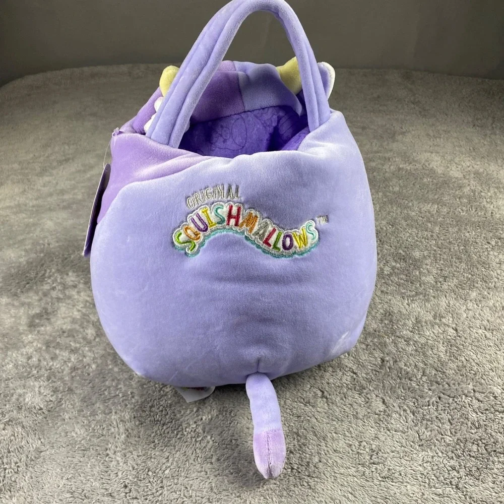 Squishmallows Bubba the Purple Cow 12 In Soft Huggable Plush Easter‎ Basket